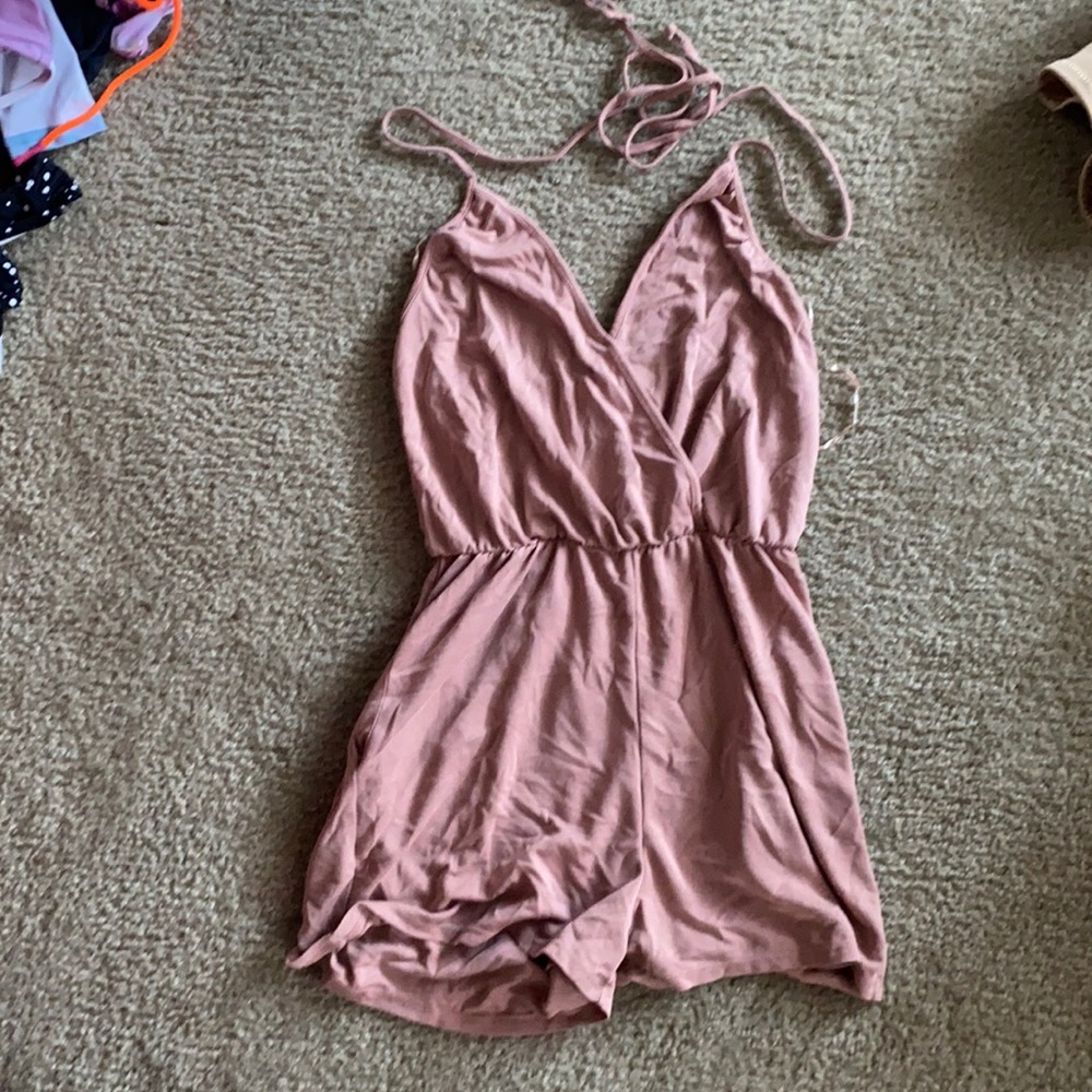 BLUSH PINK ROMPER SKORT SIZE XS